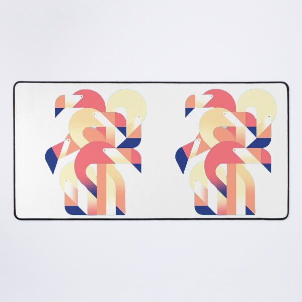 Item preview, Geometrical flamingoes | gift for bird lovers | flamingo design designed and sold by Arteartz.