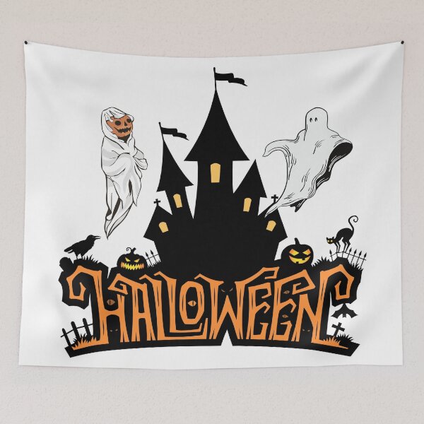 Item preview, ghosts & ghouls halloween, designed and sold by Soofingscapes.