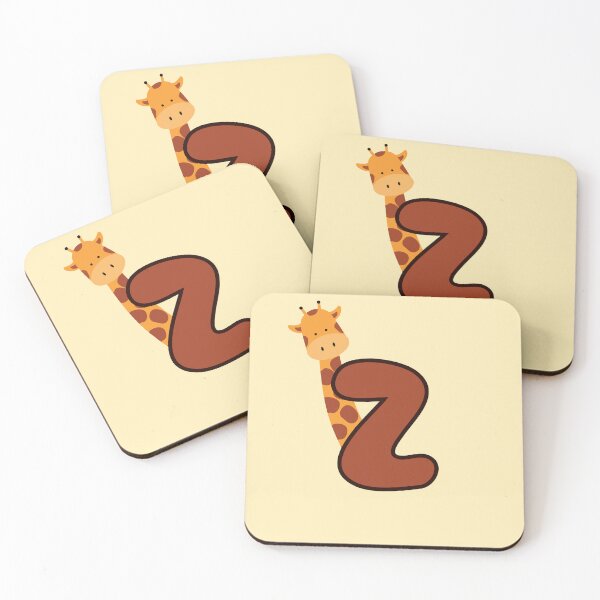 Item preview, Giraffe Monogram Letter Z designed and sold by Lyssarien.
