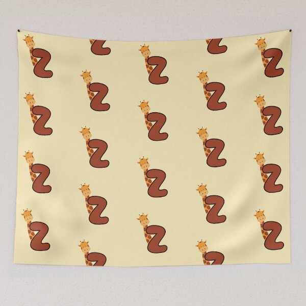 Item preview, Giraffe Monogram Letter Z designed and sold by Lyssarien.