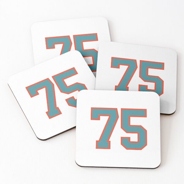 Item preview, 75 number, aqua orange lucky sports seventy five designed and sold by ArtIsParty.