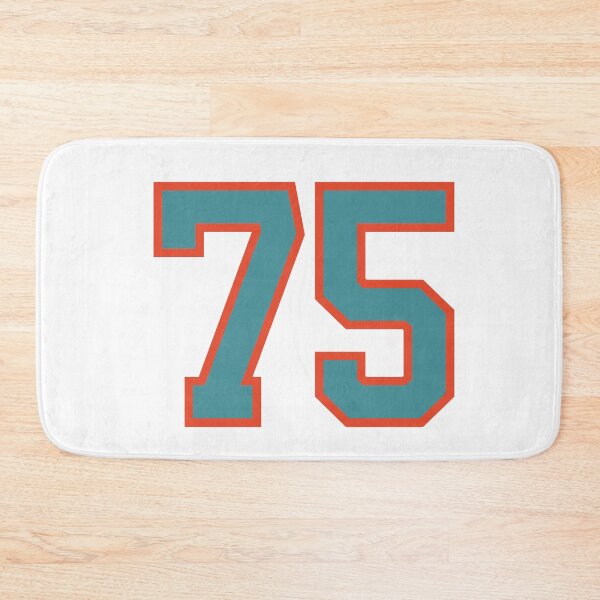 Item preview, 75 number, aqua orange lucky sports seventy five designed and sold by ArtIsParty.