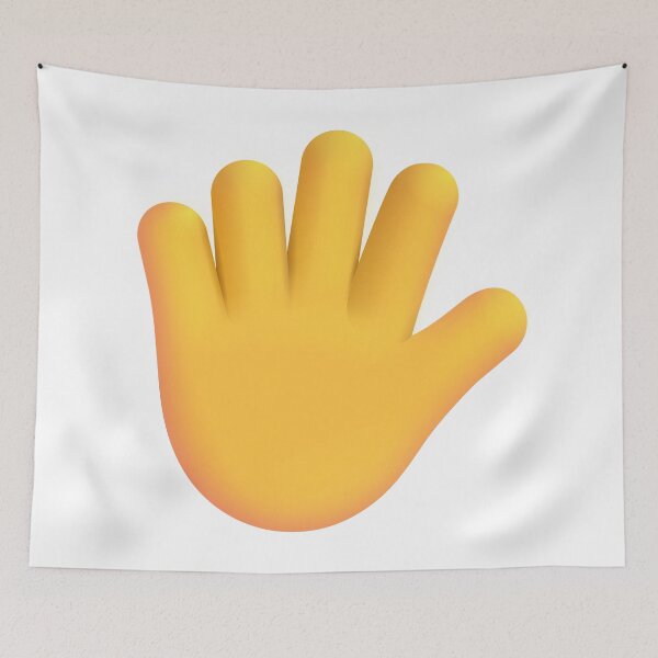 Item preview, Hand with fingers spread emoji - big designed and sold by abroadDesigns.