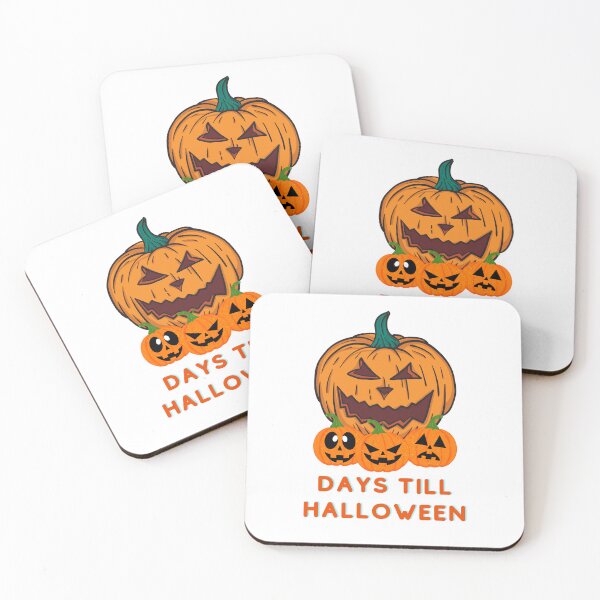 Item preview, Days Till Halloween | Trick or Treat | Colorful Pumpkins Background Design designed and sold by WBP Mart.