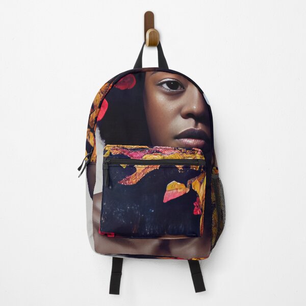 Item preview, Illustration of an Afro American girl full of flowers designed and sold by artofbelletz.