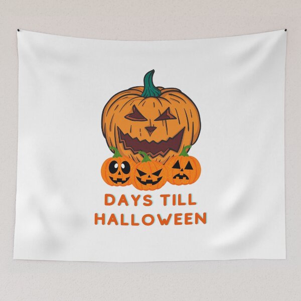 Item preview, Days Till Halloween | Trick or Treat | Colorful Pumpkins Background Design designed and sold by WBP Mart.