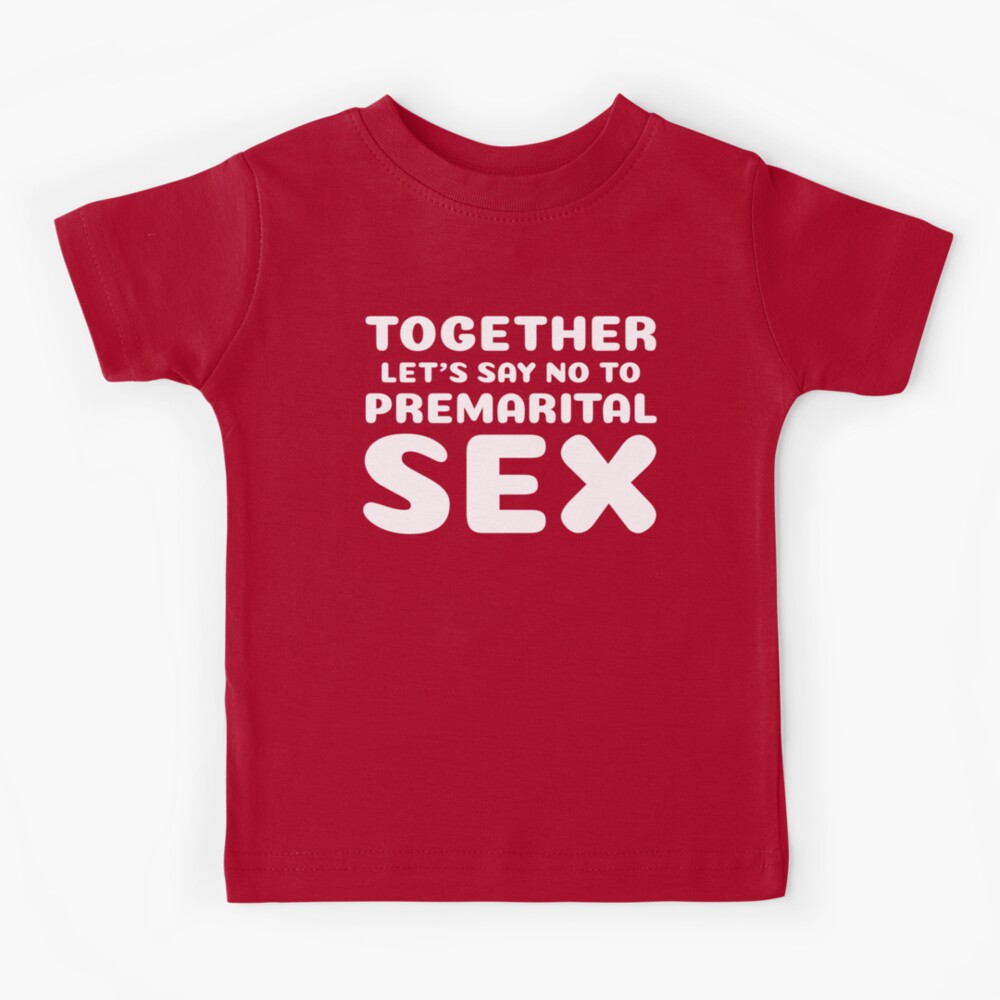 TOGETHER, LET_S SAY NO TO PREMARITAL SEX! Fitted V-Neck picture