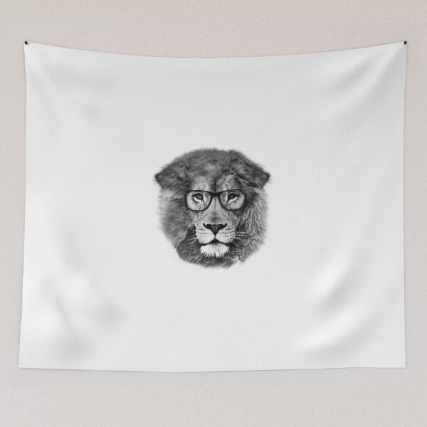 Item preview, Nerd Lion With Glasses designed and sold by Rott515.