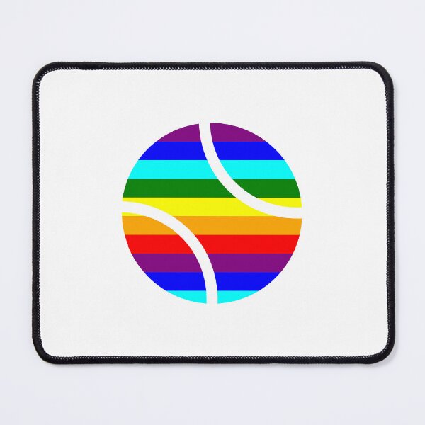 Item preview, Rainbow Tennis Ball - Rainbow Print | Tennis Gifts designed and sold by BigCityTennis.