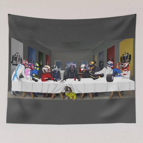 Item preview, F1 Drivers Last Supper Painting designed and sold by Redexon.