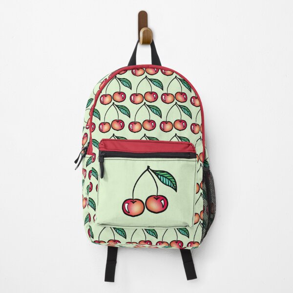 Item preview, Eat Cherries on Mint Green designed and sold by Love-of-Line.