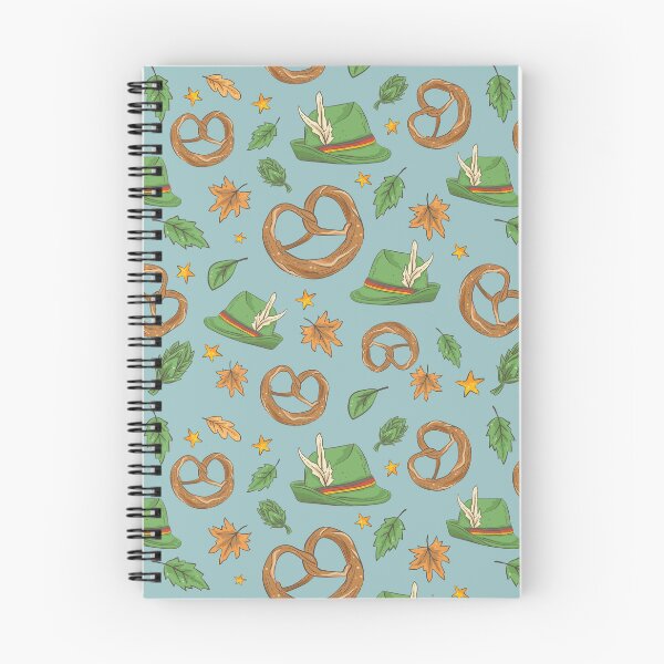 Item preview, Oktoberfest Pretzel and Tirolerhut Pattern (beige) designed and sold by Geo De la Cruz.