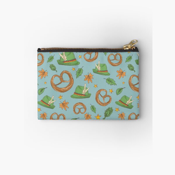 Item preview, Oktoberfest Pretzel and Tirolerhut Pattern (beige) designed and sold by Geo De la Cruz.