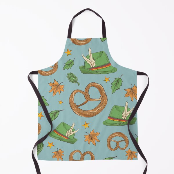 Item preview, Oktoberfest Pretzel and Tirolerhut Pattern (beige) designed and sold by Geo De la Cruz.
