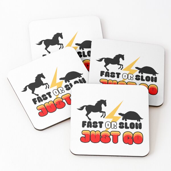 Item preview, Turtle vs Horse Fast or Slow Just Go  designed and sold by UnicornCornHorn.