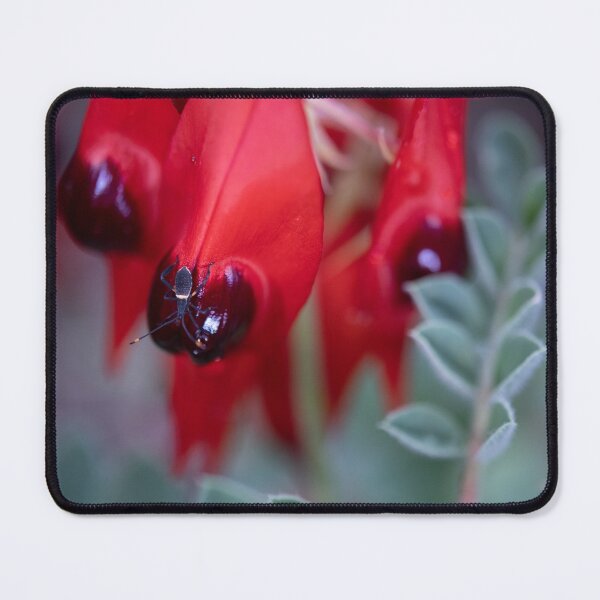 Item preview, Little bug exploring the Sturt Desert Pea designed and sold by imaginethis.