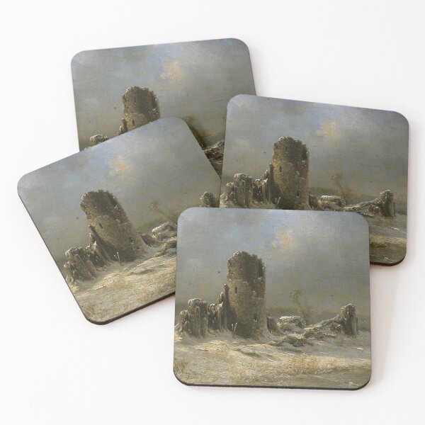 Artikelvorschau, Ruin in Schneelandschaft - Georg Emil Libert entworfen und verkauft von Vintage Designs +.