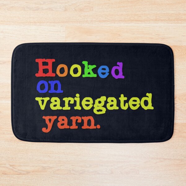 Item preview, Hooked on variegated yarn, multicolor designed and sold by DianeBP.