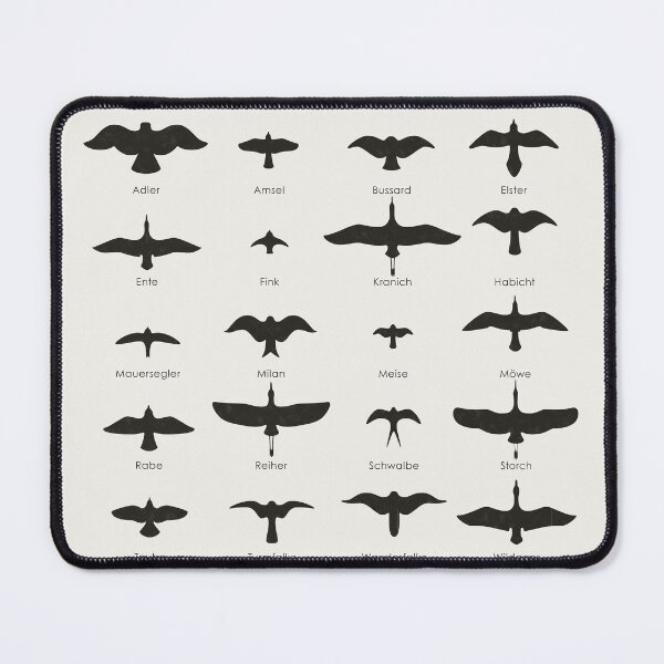 Item preview, Native birds in flight / bird silhouettes (German) designed and sold by Iris Luckhaus.