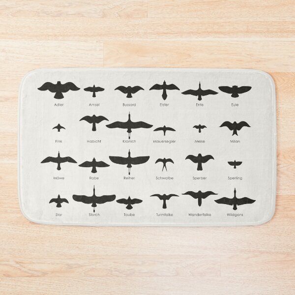 Item preview, Native birds in flight / bird silhouettes (German) designed and sold by Iris Luckhaus.