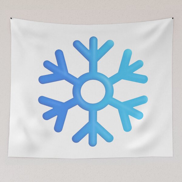 Item preview, Snowflake Emoji - Large designed and sold by abroadDesigns.