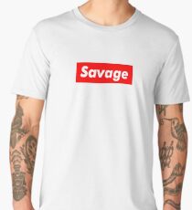 Supreme Box Logo - "Savage Supreme" Men's Premium T-Shirt