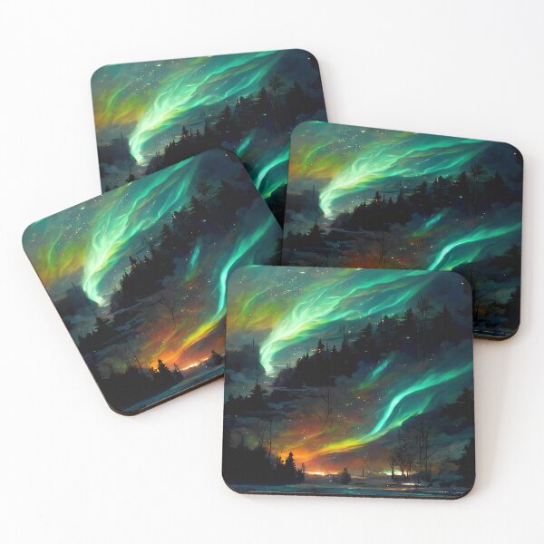 Artikelvorschau, Nordlichter - Aurora Borealis - Fantasy-Kunst entworfen und verkauft von madtoyman.