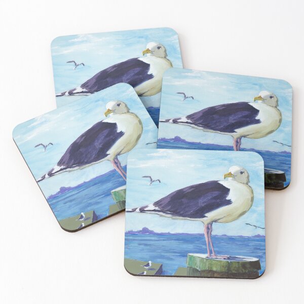 Item preview, Seagull Portrait in Gloucester designed and sold by AMOpainting.