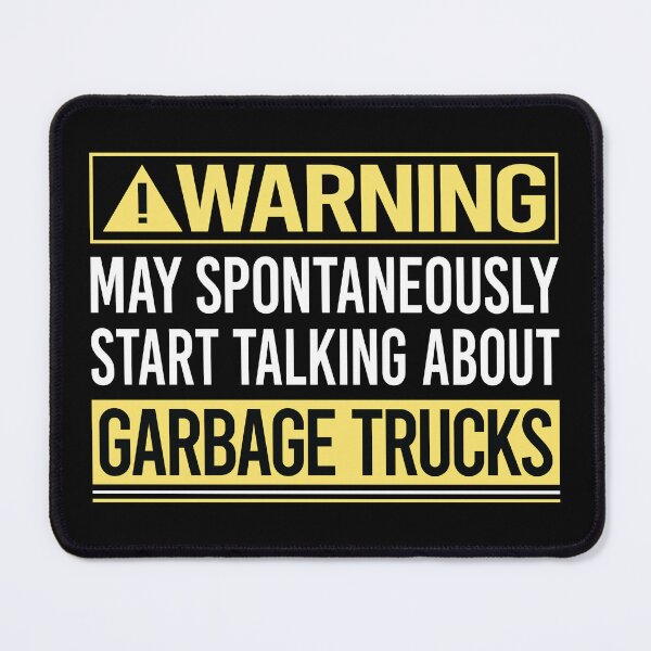 Item preview, Warning About Garbage Truck Trucks designed and sold by WrightTrouble.