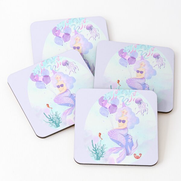 Item preview, blue purple mermaid under the sea designed and sold by yingyongyong.
