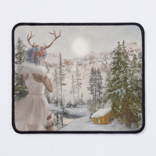 Item preview, Winter fantasy landscape "Snow Queen" designed and sold by Fanny Richard ( fannyrichardart ).