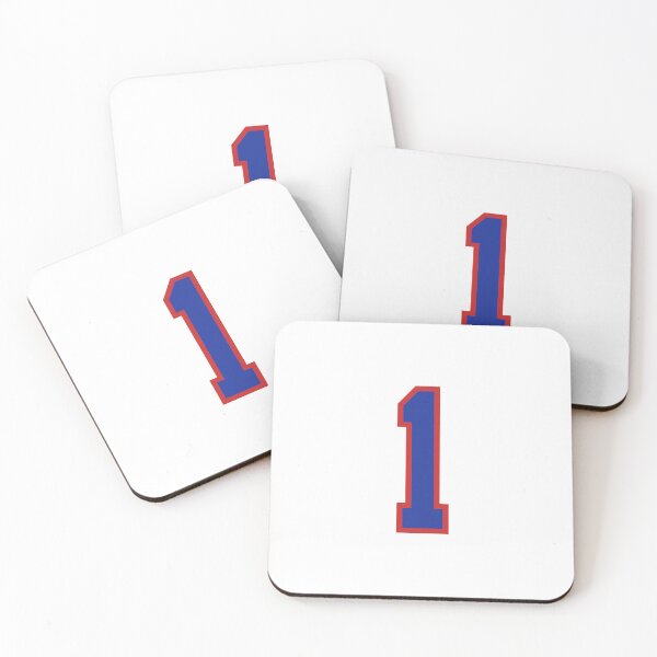 Item preview, Number 1 blue red sports jersey one designed and sold by LoveIsColorful.