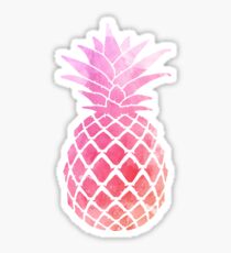 Pineapple sticker : pink watercolor Sticker