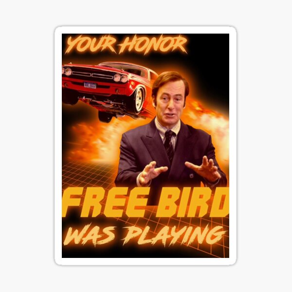 Vista previa del artículo con la obra «Pájaro libre Saul Goodman», diseñado y vendido por awalt19.