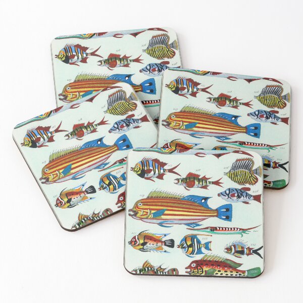 Item preview, Vintage Exotic Colourful Fish Poster  designed and sold by Old Soul Vintage .