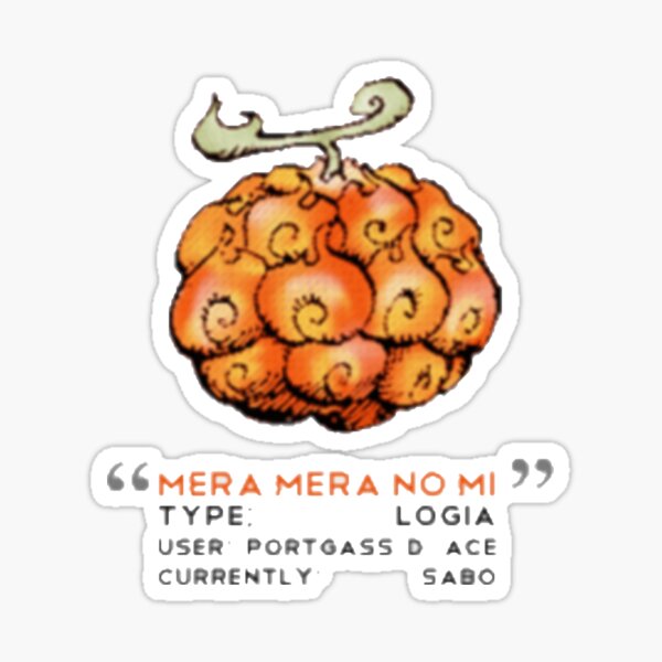 Mera Mera No Mi Devil Fruit Ace/Sabo Sticker for Sale by