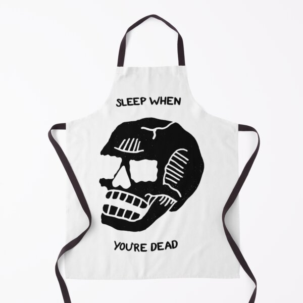Item preview, SLEEP WHEN YOU'RE DEAD / Cute Cool Rock Grunge Punk Indie Skull black designed and sold by DRK7DSGN.