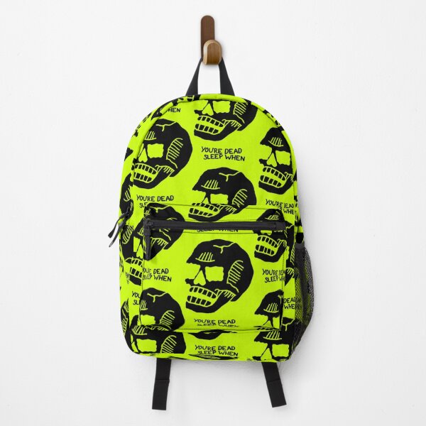 Item preview, SLEEP WHEN YOU'RE DEAD / Cute Cool Rock Grunge Punk Indie Skull black designed and sold by DRK7DSGN.