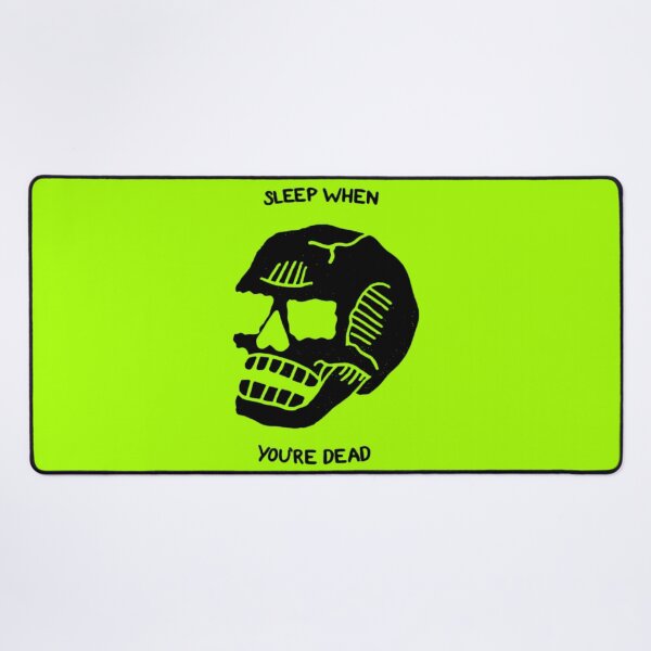Item preview, SLEEP WHEN YOU'RE DEAD / Cute Cool Rock Grunge Punk Indie Skull black designed and sold by DRK7DSGN.