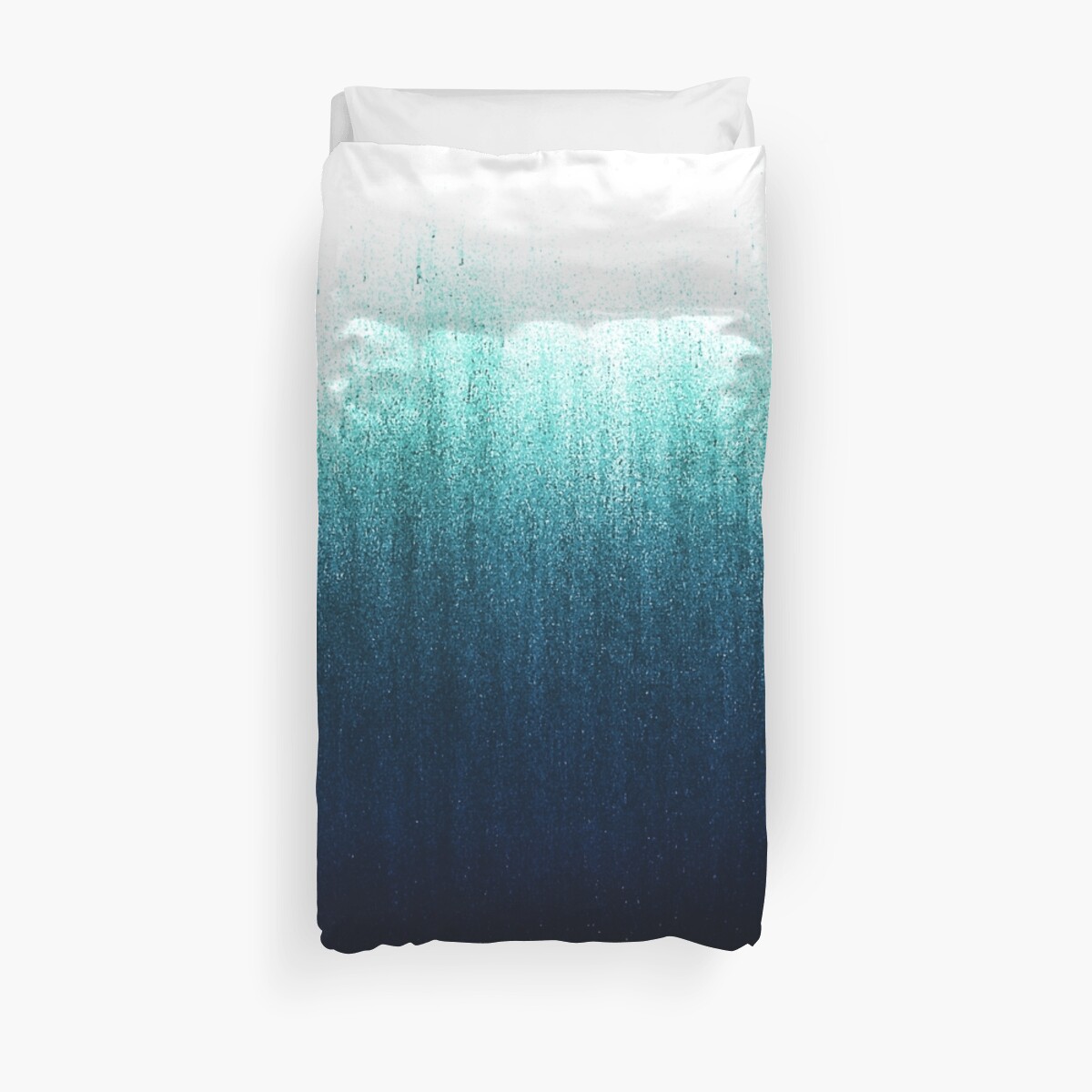 Teal Ombre Duvet Cover By Caitlinworkman Redbubble