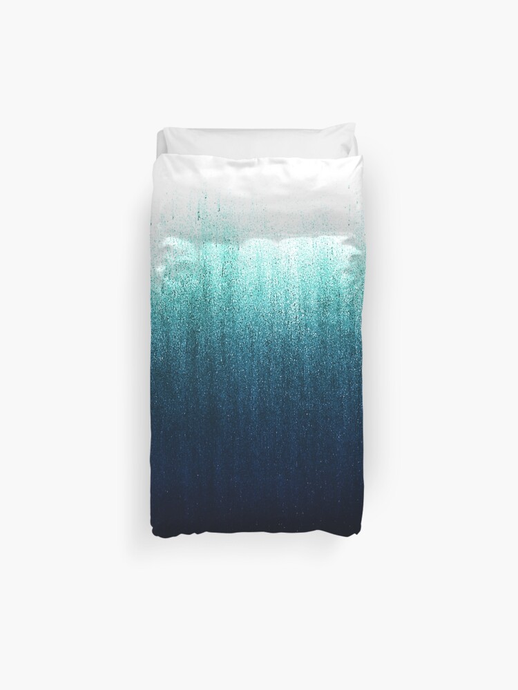 Teal Ombre Duvet Cover By Caitlinworkman Redbubble