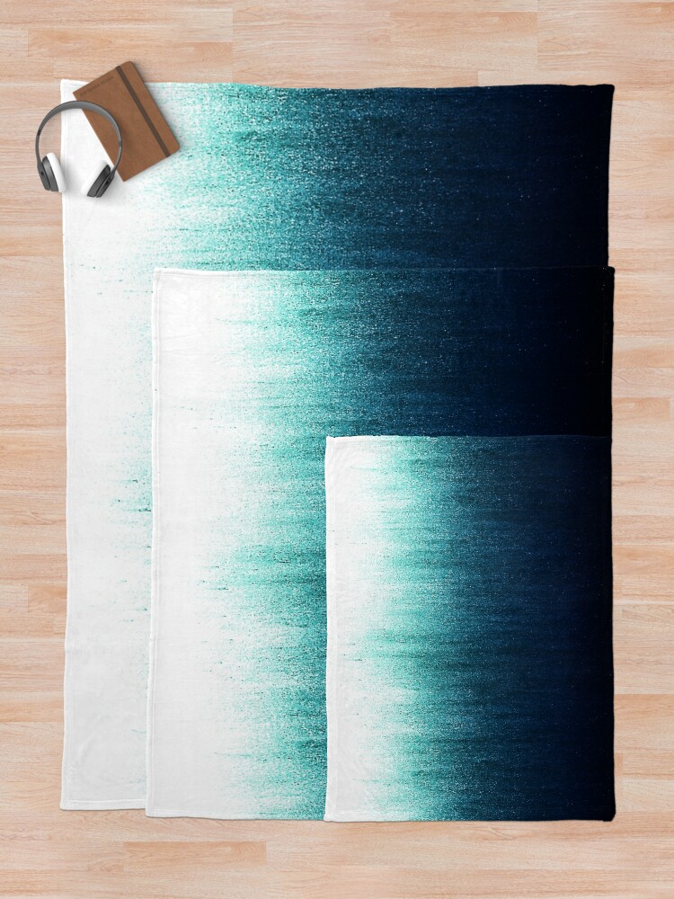 "Teal Ombre " Throw Blanket for Sale by caitlinworkman Redbubble