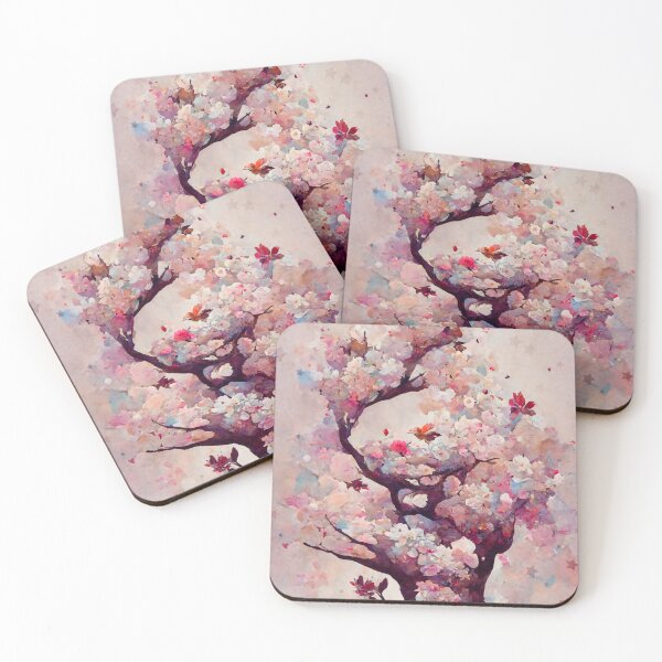 Item preview, Japanese Cherry Blossom Tree, Boho with Stars Fantasy Art designed and sold by madtoyman.