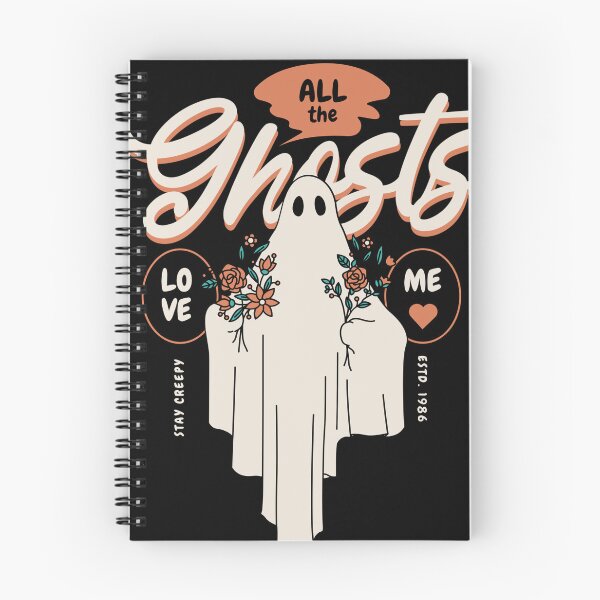 Item preview, All of the ghosts love me, funny Halloween design, funny ghost designed and sold by AW2 Designs.