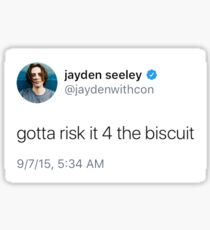 risk it 4 the biscuit Sticker