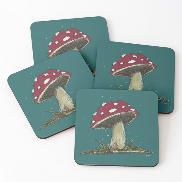 Item preview, Toadstool Real Teal designed and sold by gingernoodleuk.