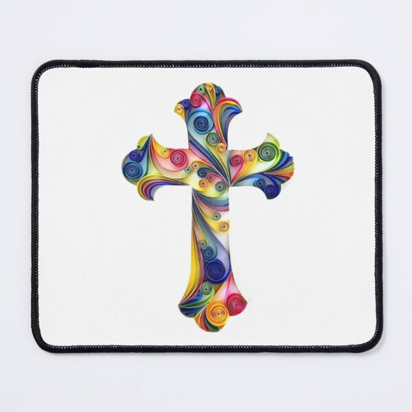Item preview, Copy of Multicolor Artistic Design Christian Religious Cross BLK designed and sold by Rowena Jones.