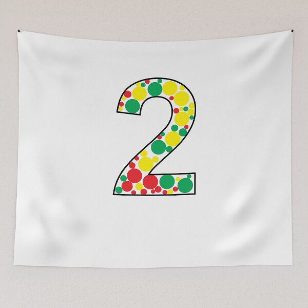 Item preview, Number Two Polka Dot Pattern Number 2  designed and sold by clothesy7.