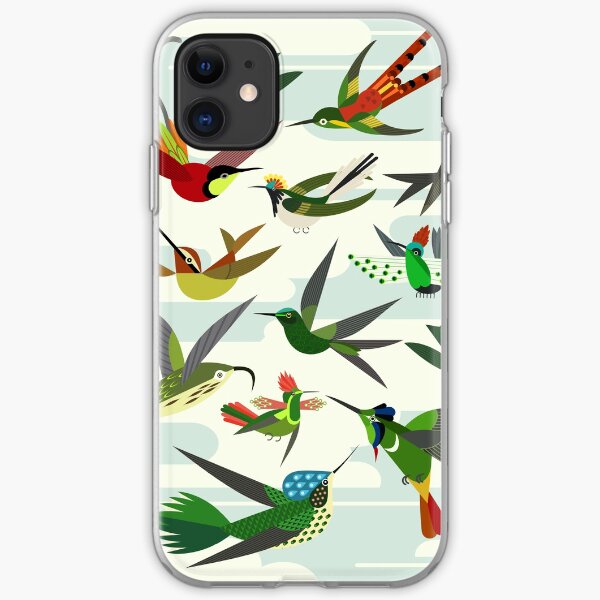 Hummingbirds, after Haekel iPhone Soft Case