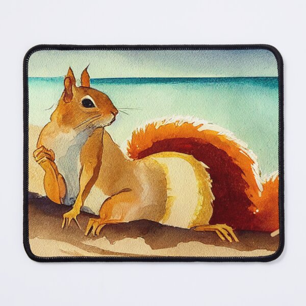 Item preview, Squirrel sunbathing at the Beach designed and sold by recollectionsv.